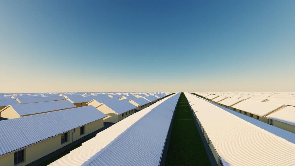 La peinture réfléchissante solaire est une solution efficace pour réduire la chaleur absorbée par votre toiture, limitant ainsi l’utilisation de la climatisation 